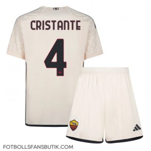 AS Roma Bryan Cristante #4 Replika Bortatröja Barn 2023-24 Kortärmad (+ Korta byxor)